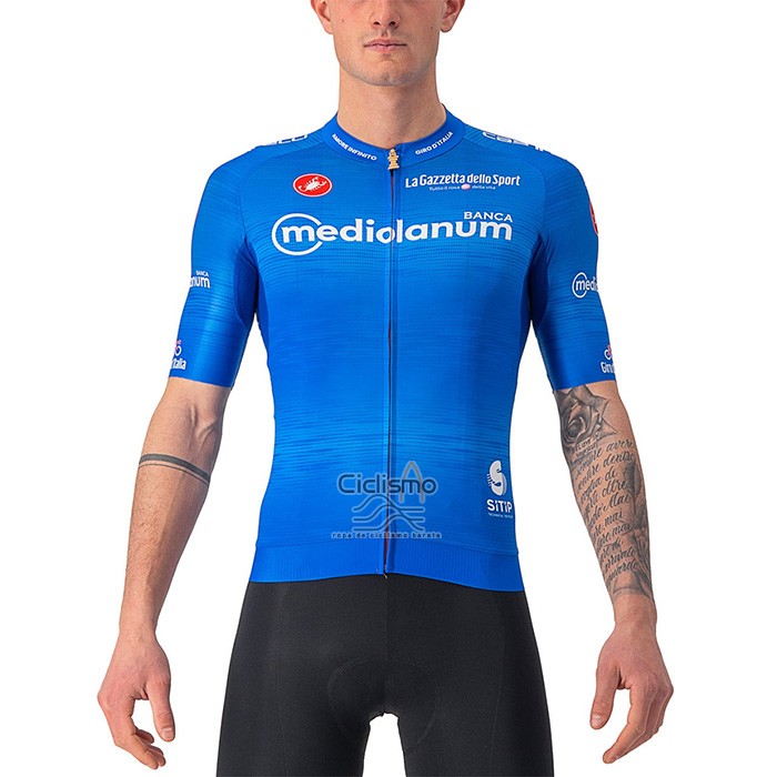 Giro d'Italia Ropa Ciclismo Culotte Corto 2022 Hombre Mangas Cortas Azul